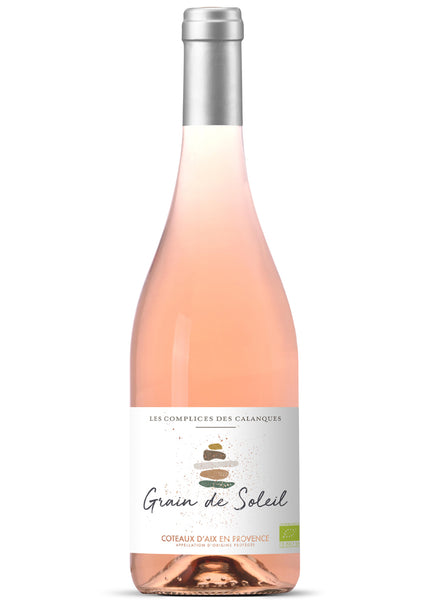 Les Complices des Calanques Grain de Soleil Coteaux d'Aix-en-Provence Organic Rosé 2022