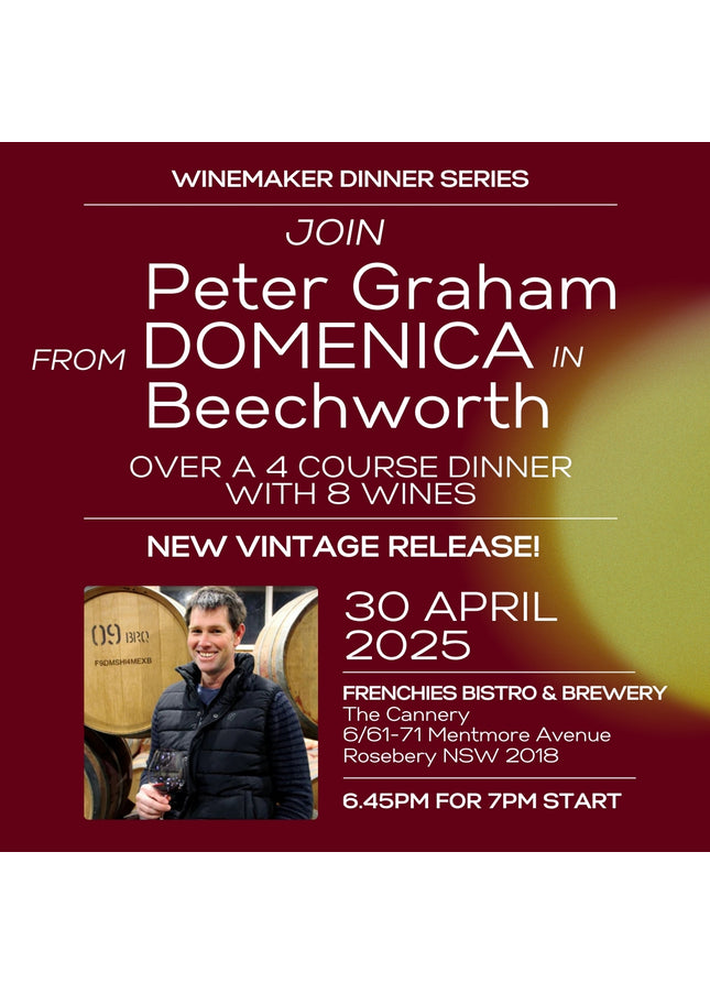 E-Ticket: Domenica Wine Dinner with Winemaker Peter Graham 30/4/2025